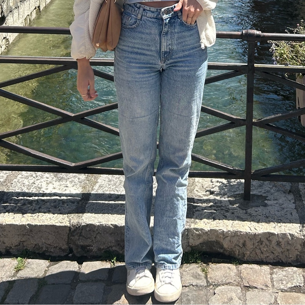 Zara Women's‎ Blue Jeans Straight Leg